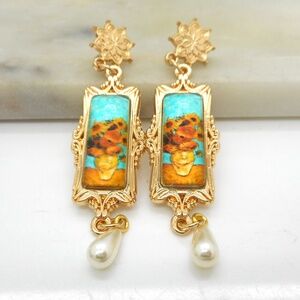 Van Gogh Sunflower Art Print Painting Ea…